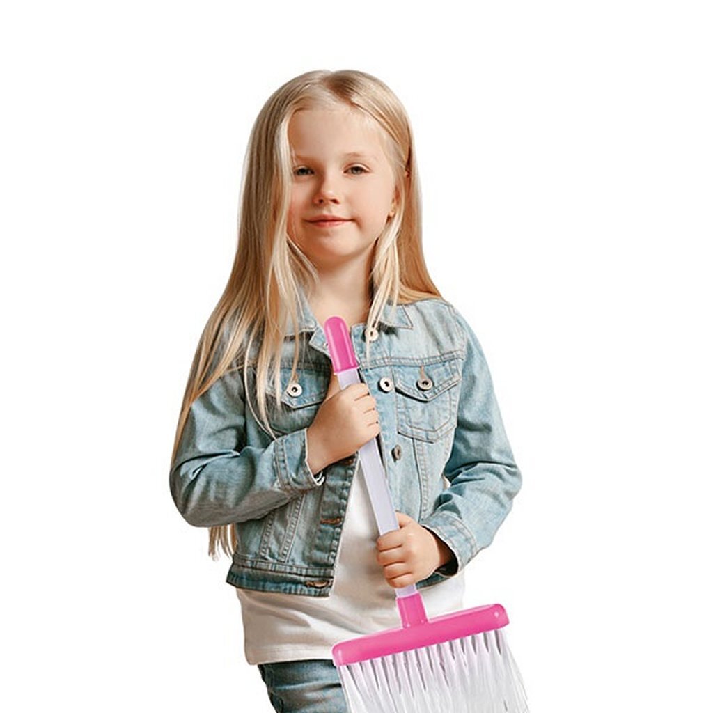Toi-toys ensemble de jeu de ménage 3 pièces rose et blanc