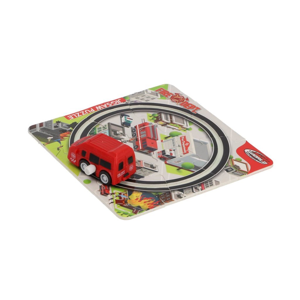 Toi-toys set de course dans une valise de différentes couleurs