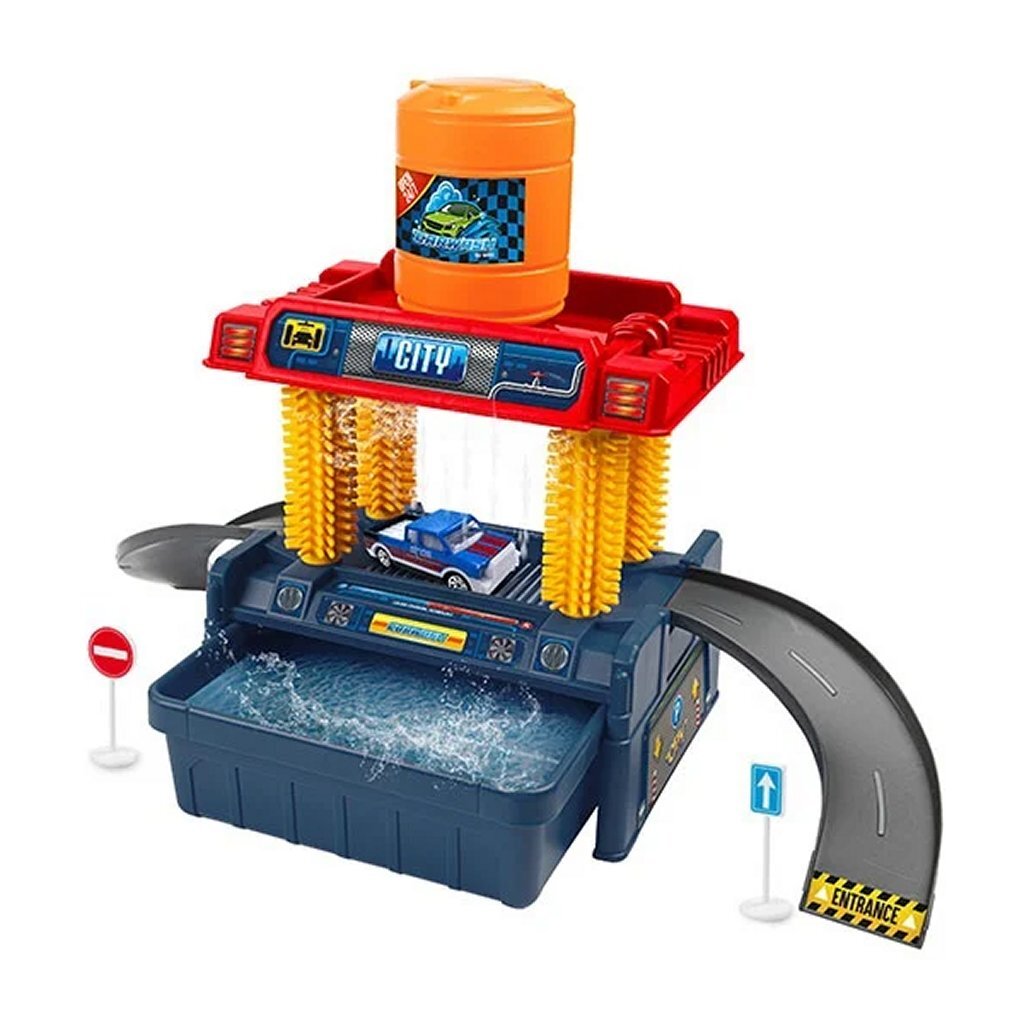 Ensemble de lavage de voiture Toi-toys turbo racers