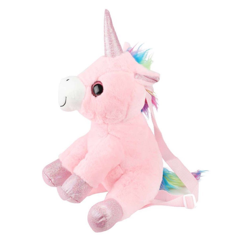 Toi-toys sac à dos peluche licorne 30 cm