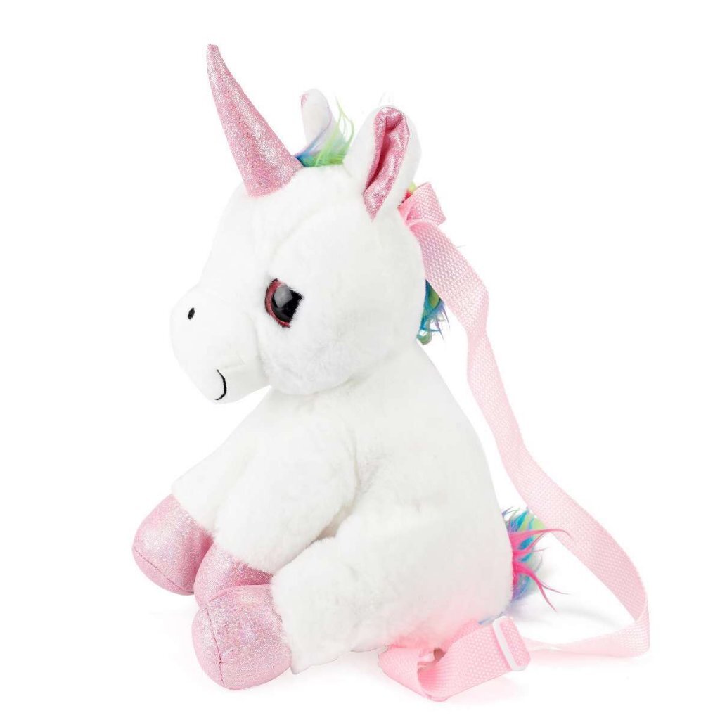 Toi-toys sac à dos peluche licorne 30 cm