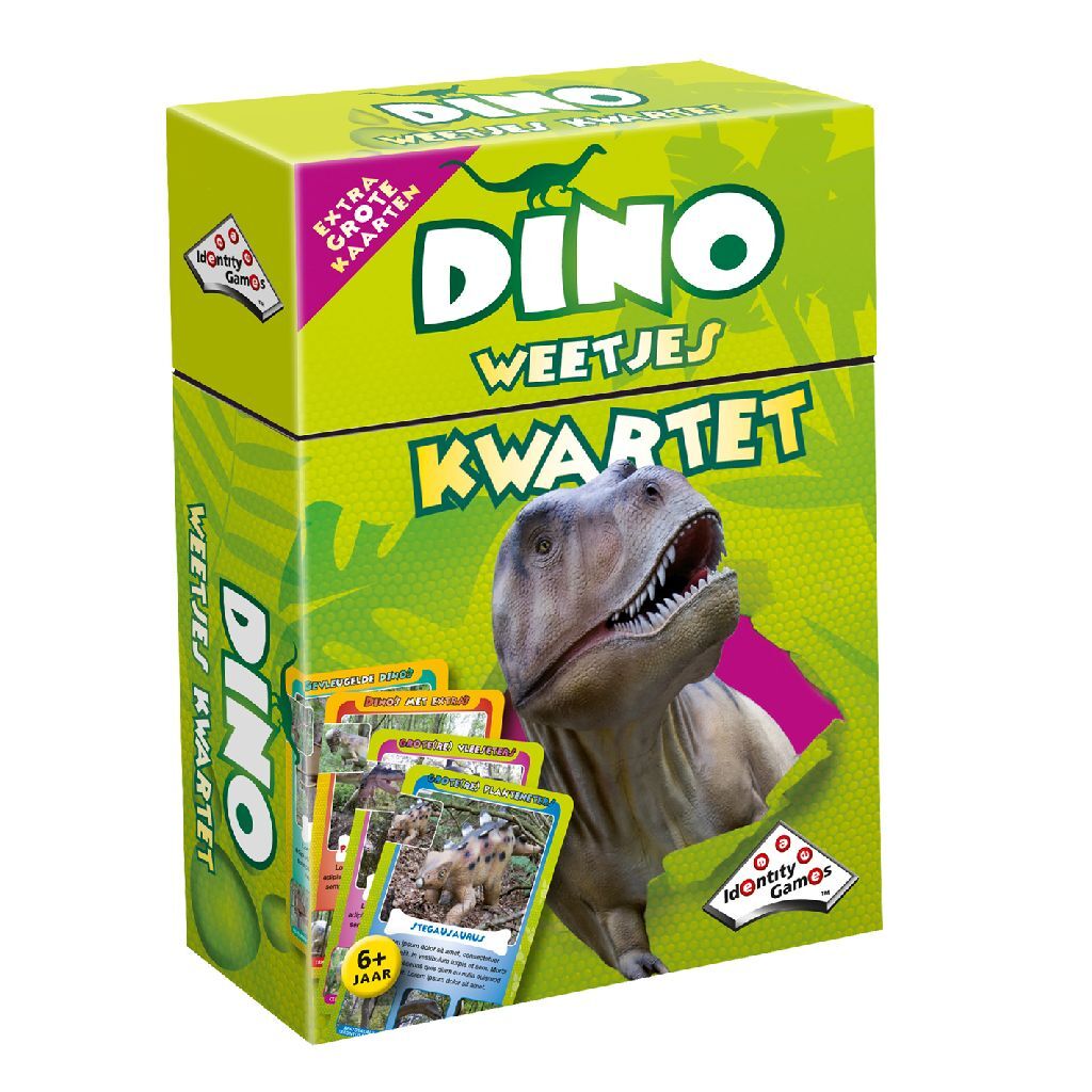 Quatuor de faits sur les dinosaures de jeux d'identité
