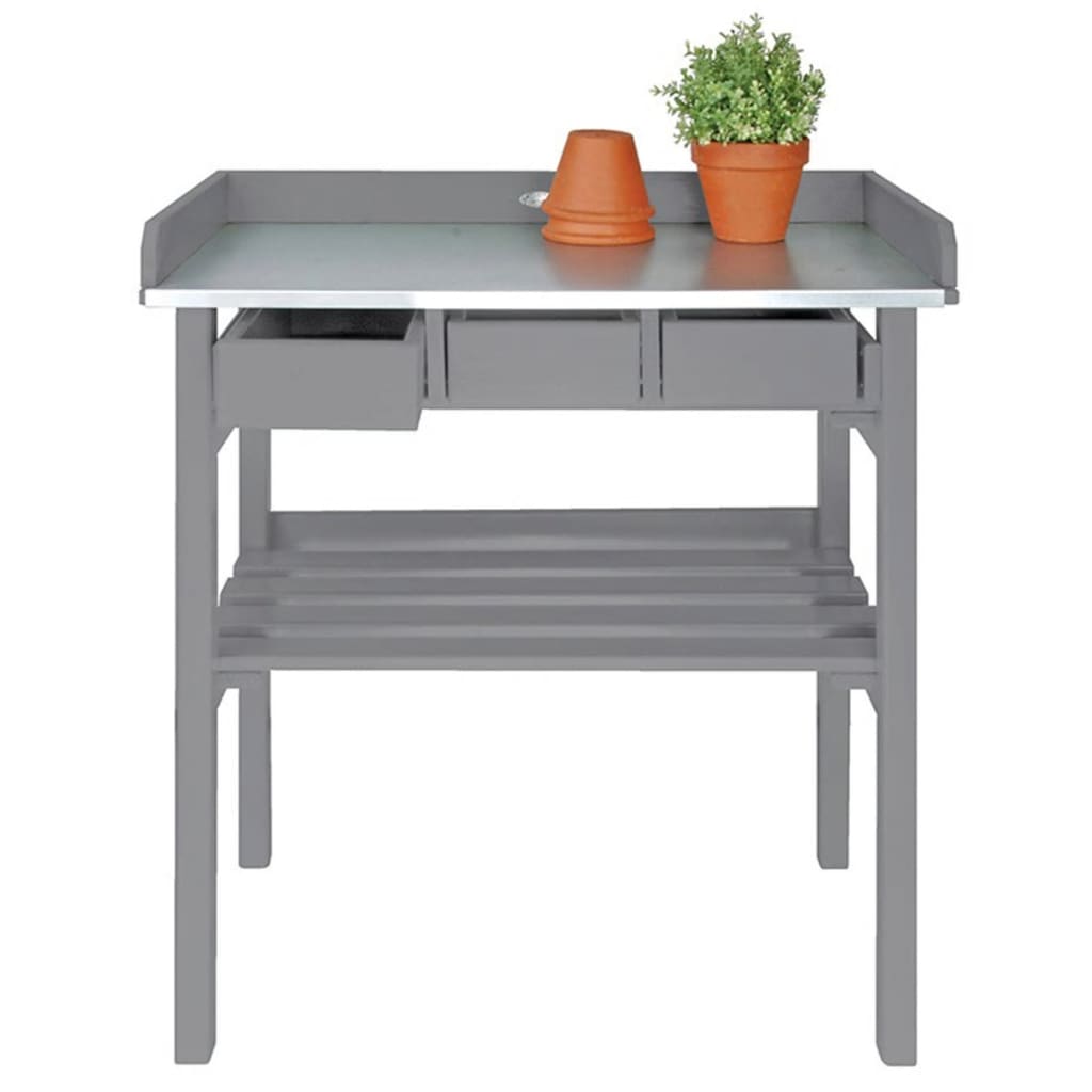Esschert Design Garden Work Table Grey CF29G