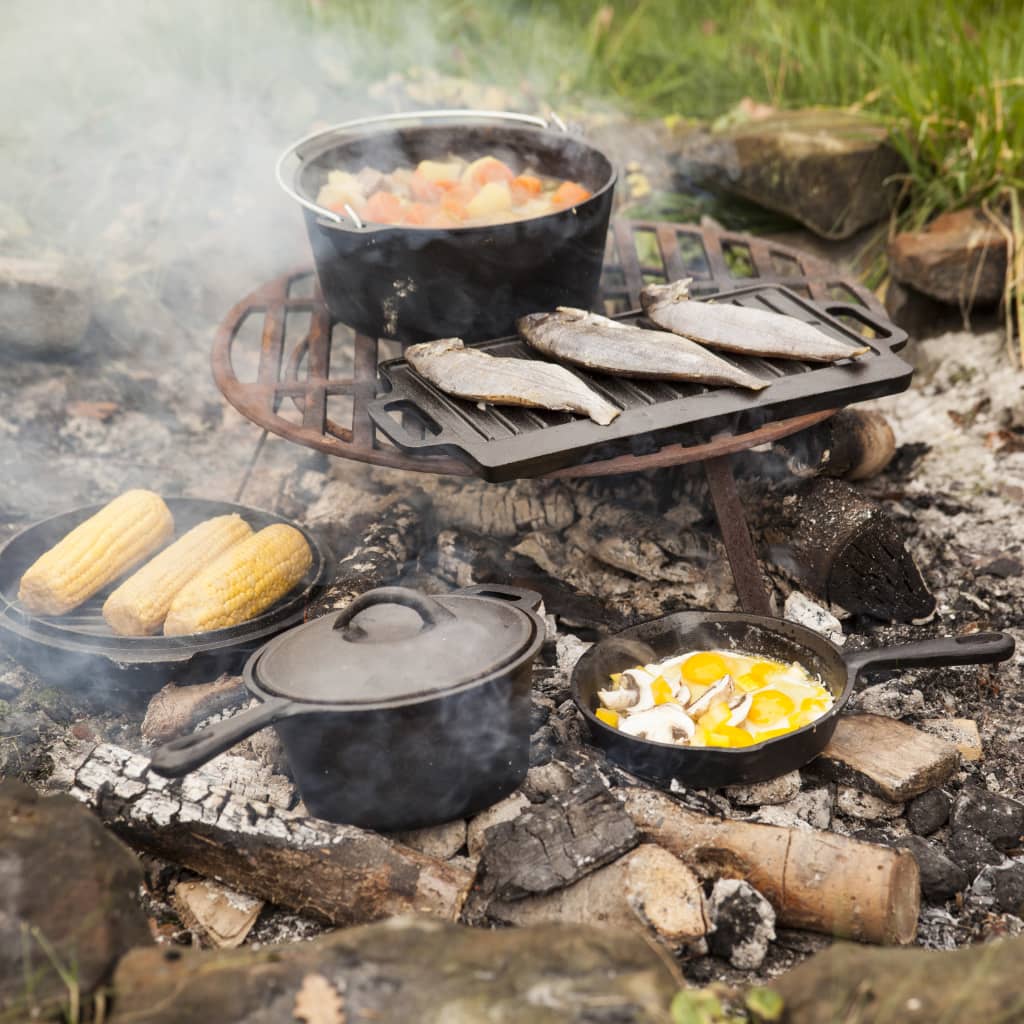 Esschert Design Camp Fire Cooking Set 7 pièces Zwartff240