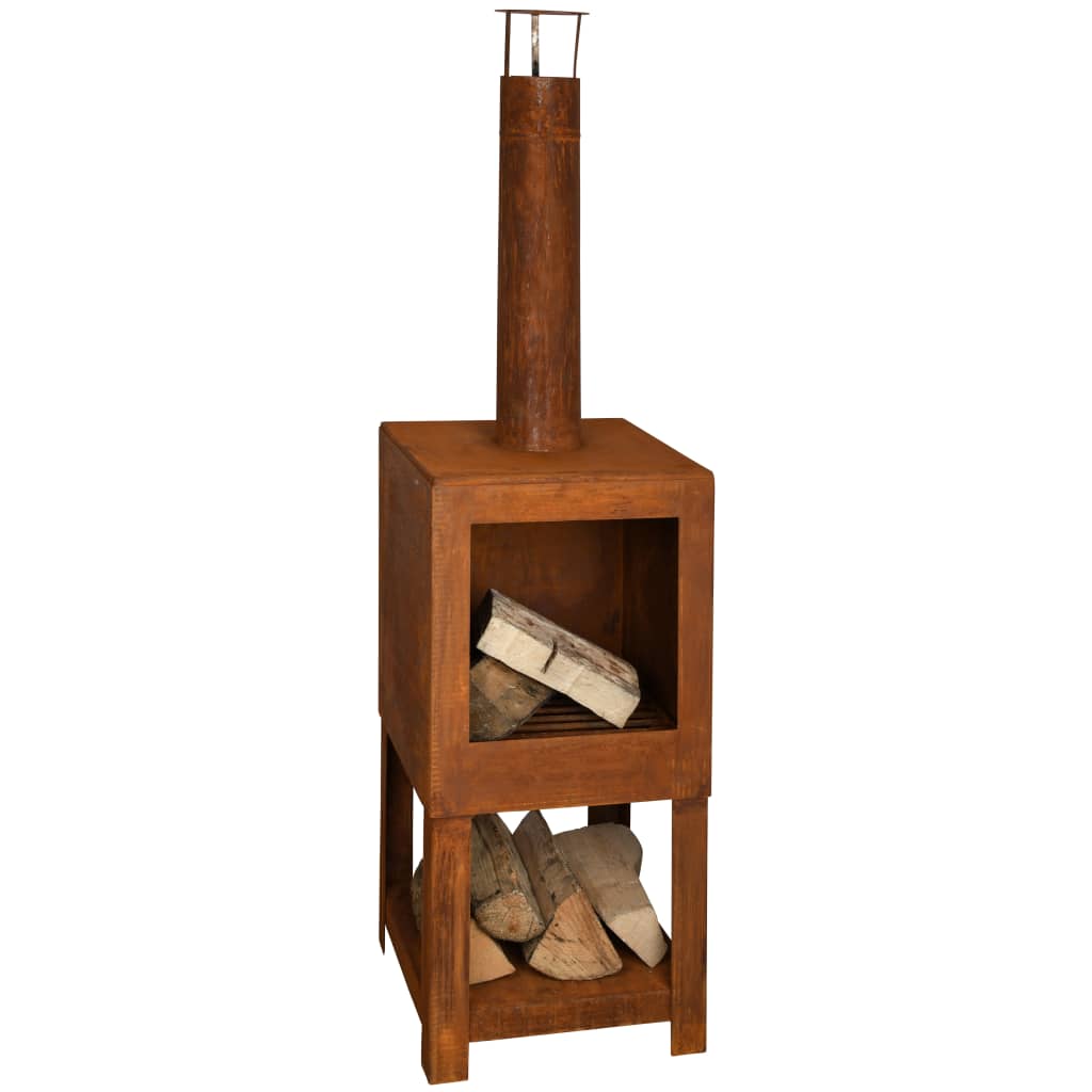 Fiche de jardin de conception Esschert avec rangement en bois Rust - Colored FF298