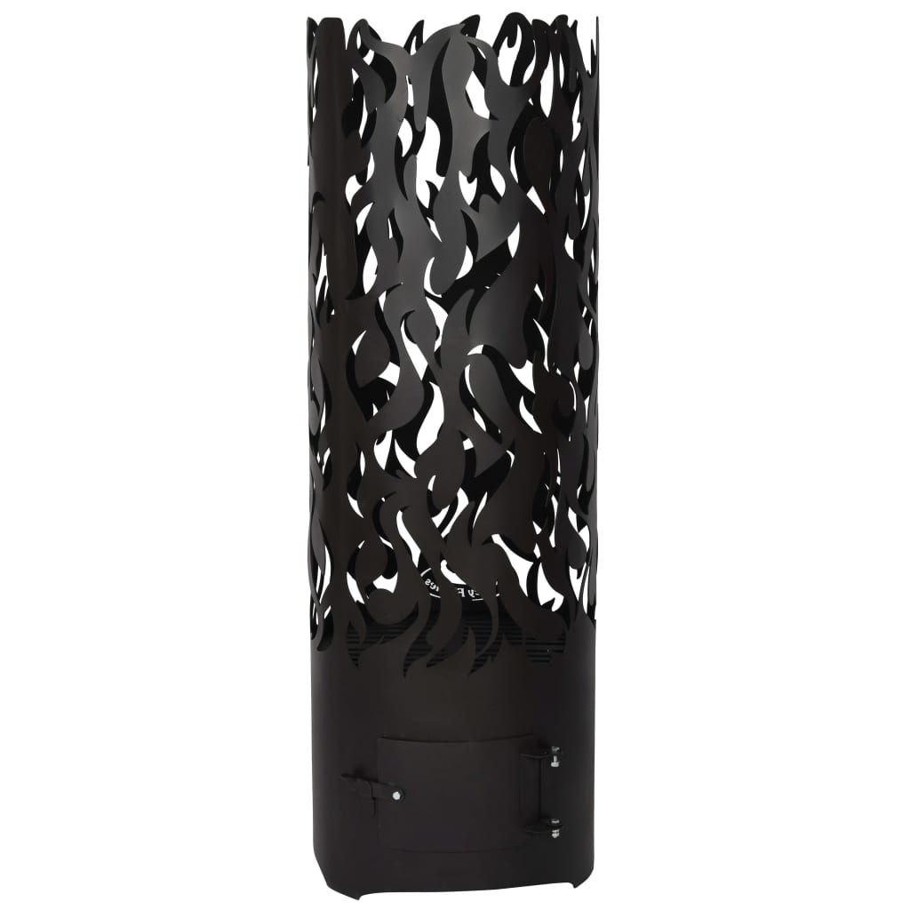 Esschert Design Fireon Flames en carbone en acier noir FF408