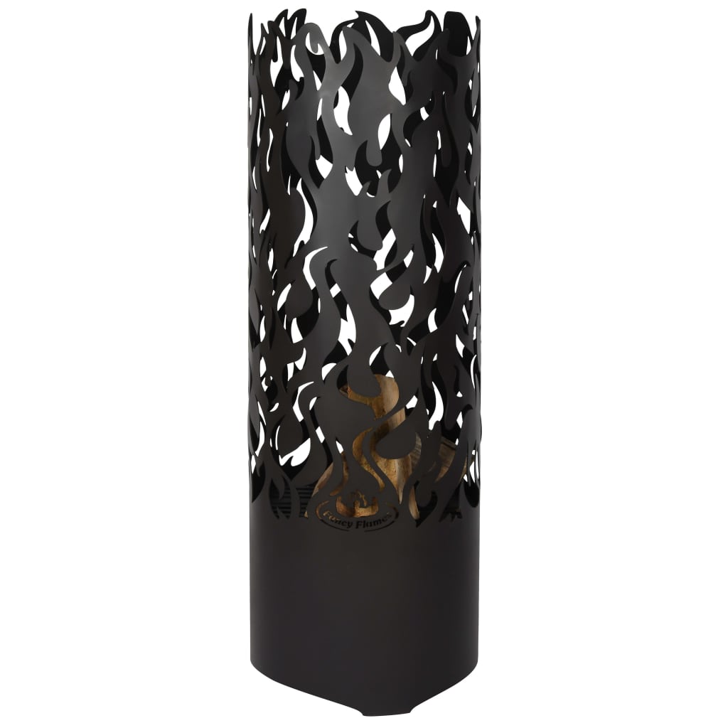 Esschert Design Fireon Flames en carbone en acier noir FF408