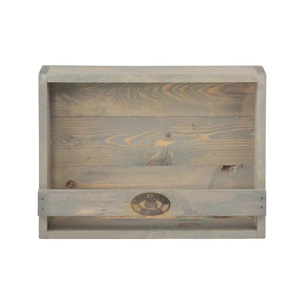Esschert cache-pot en bois design 12,3x39,1x28,9 cm gris