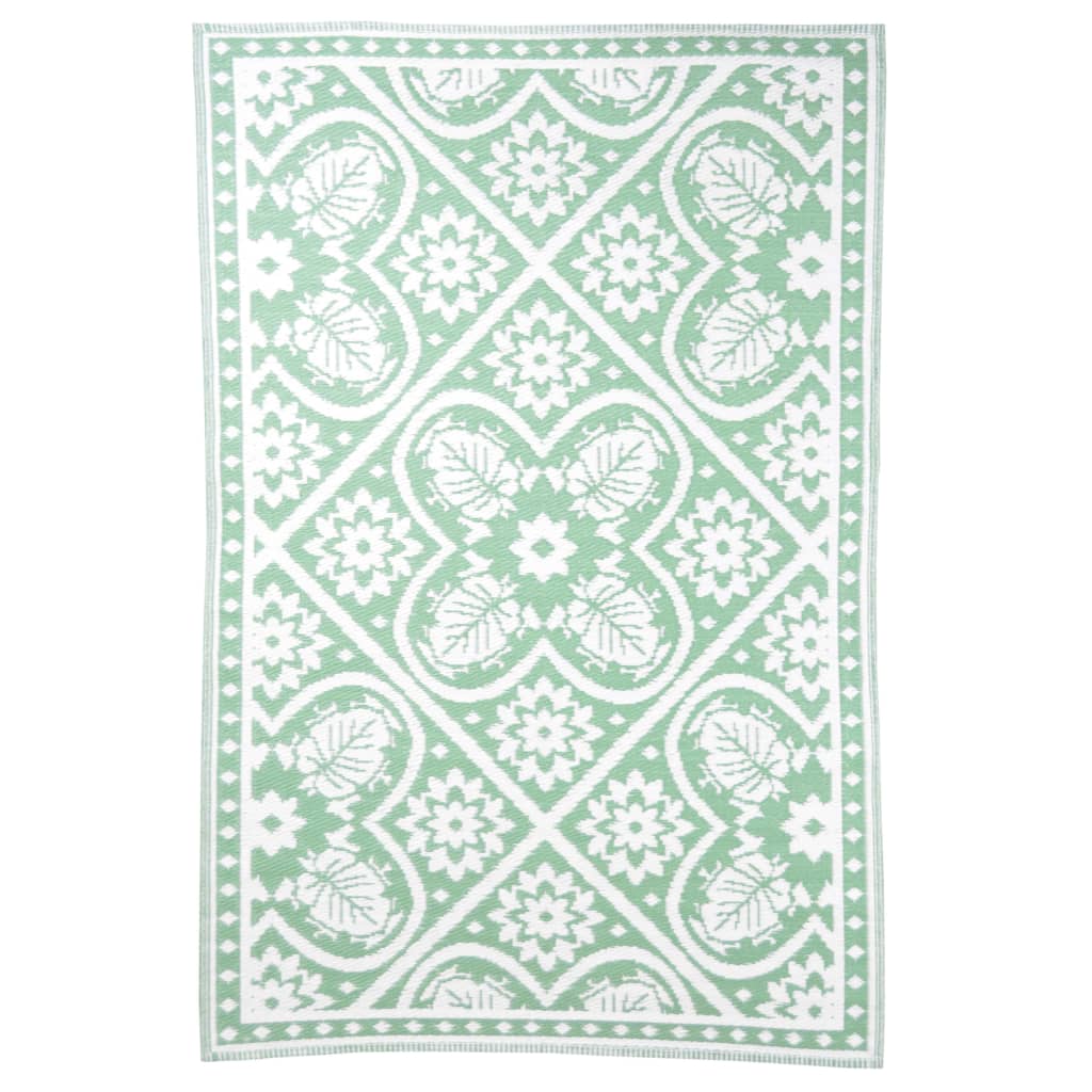 Rapis extérieur de la conception Esschert 182x122 cm vert et blanc