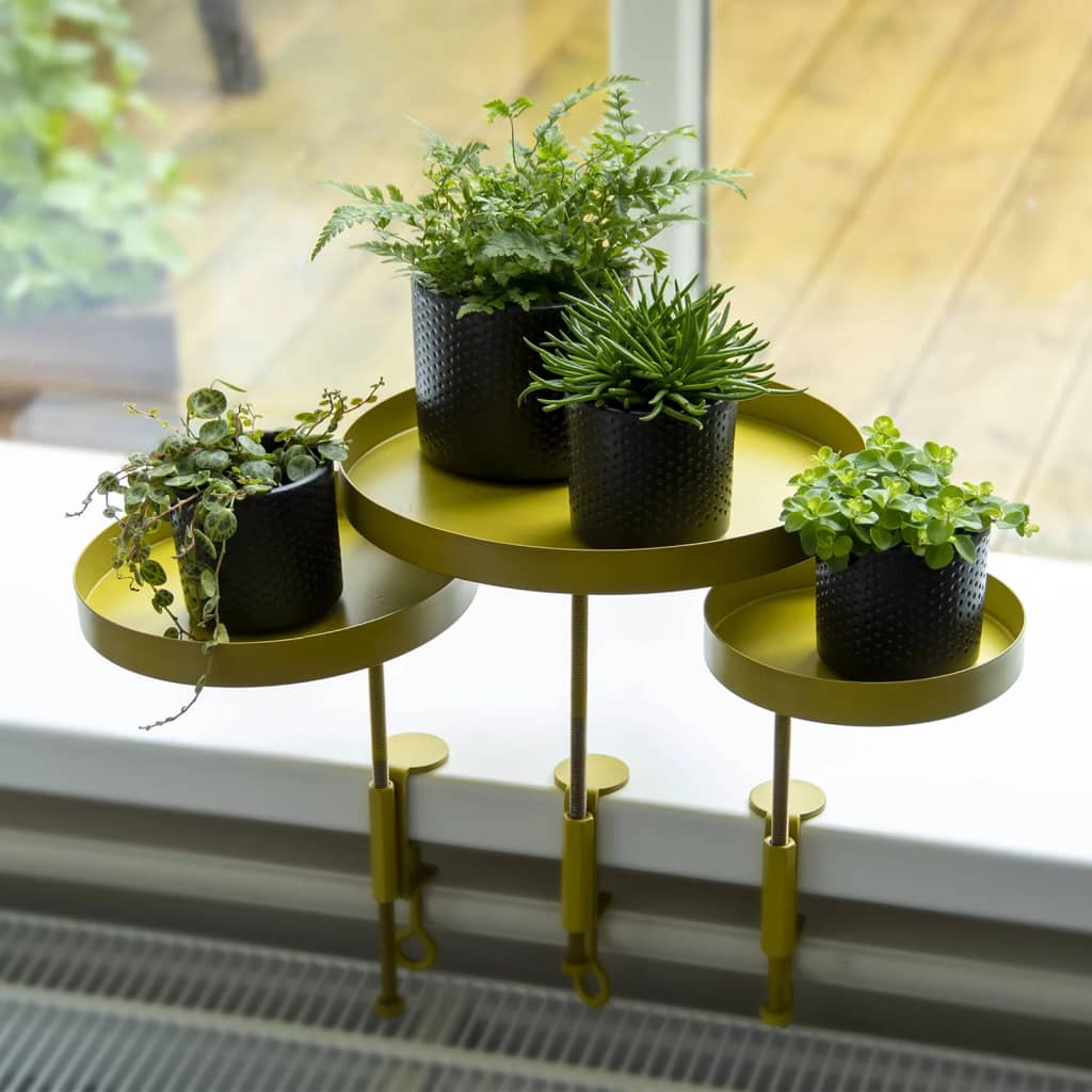 Esschert Design Plant Blad avec pince autour de S de couleur or