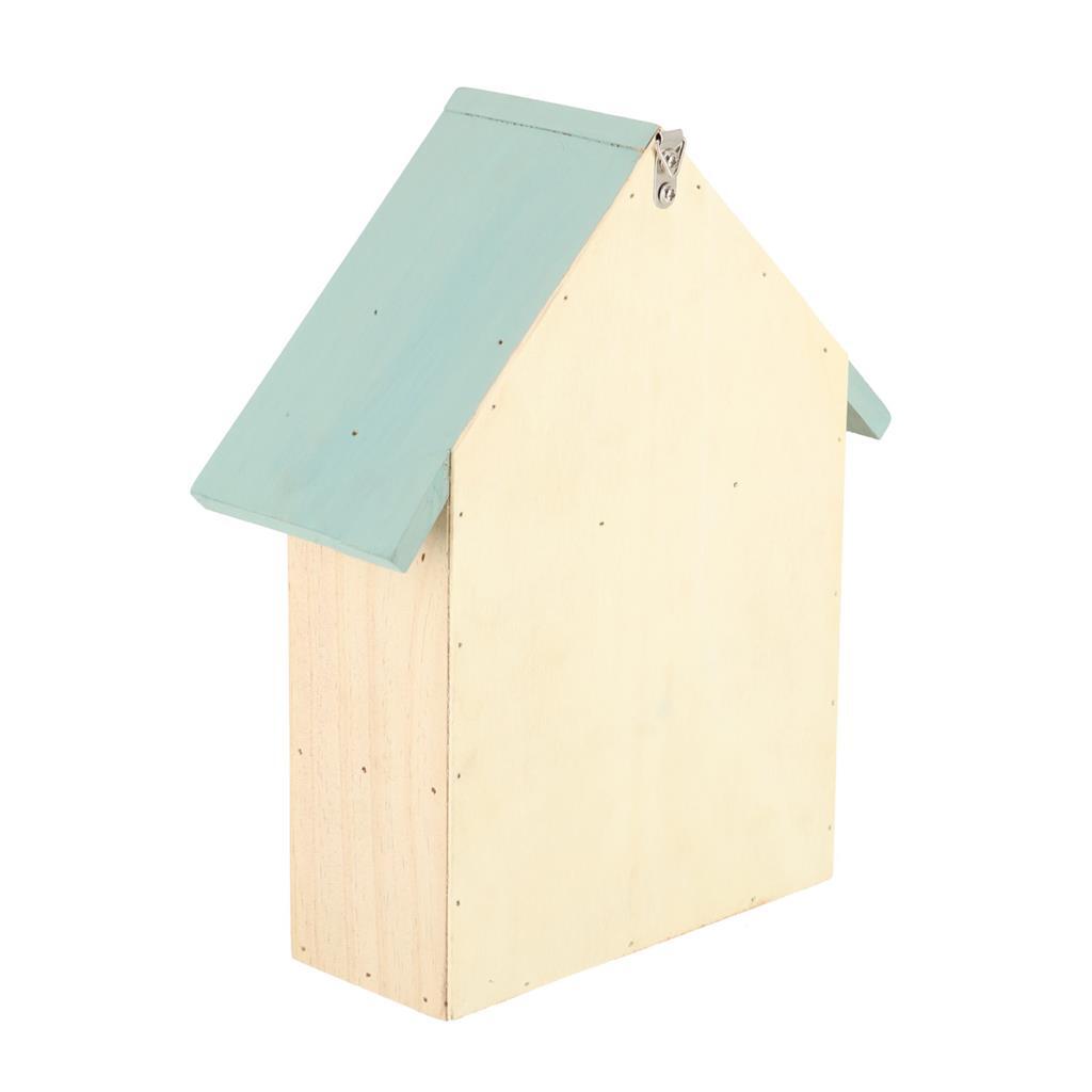 Esschert hôtel à insectes en bois design 10x24x29 cm vert menthe naturel