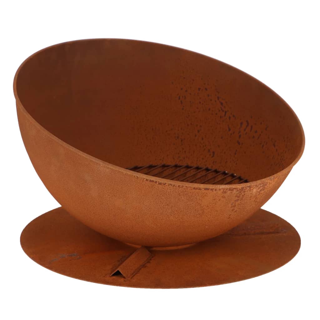 Esschert Design Fire Bowl HELLEND sur le disque Rust -Colored