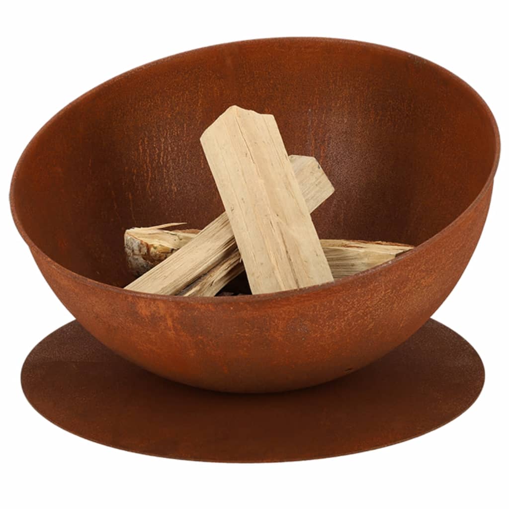 Esschert Design Fire Bowl HELLEND sur le disque Rust -Colored