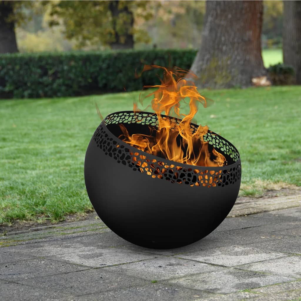 ESSCHERT DESIGN FIRPLACE SPOT-SPECKLES Black
