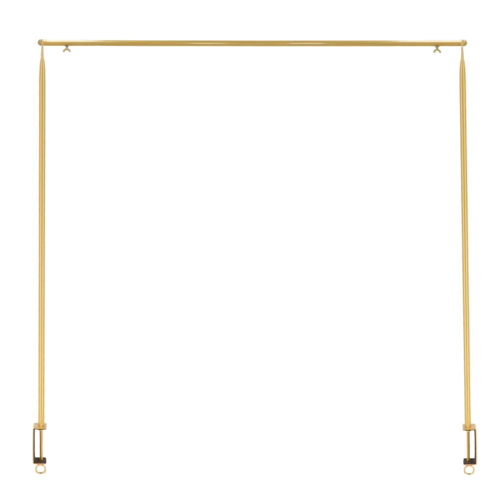 TIBLE DE Table de conception Esschert avec pince décorative or couleur or