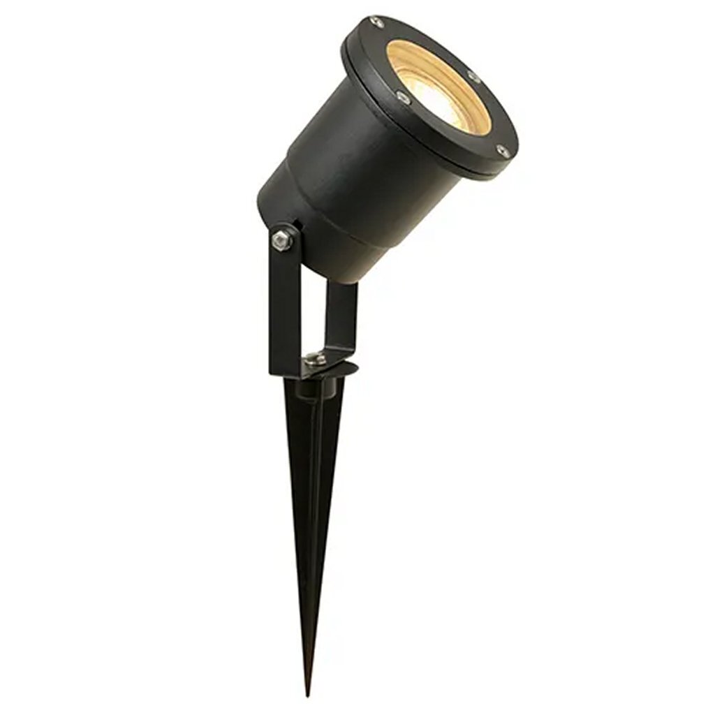 Spot à pointe led au design simple gu10 5w 3000k métal noir