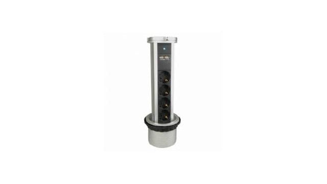 Vb vb 61075 prise pour installation dans le plateau de table + 2 x USB