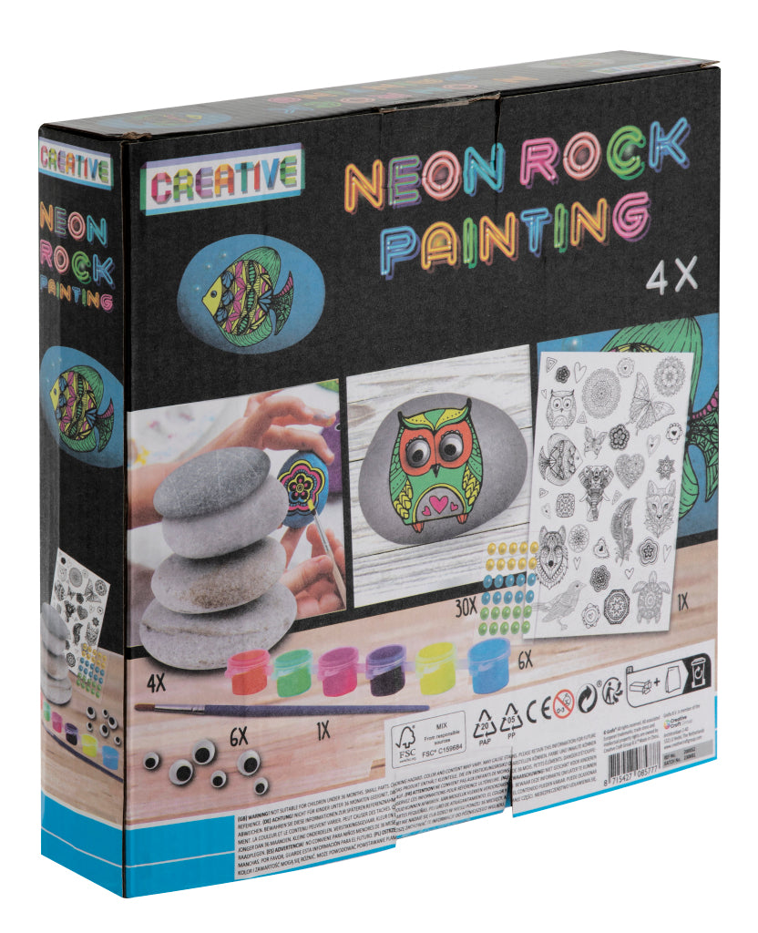 Peinture sur pierre Grafix sur pierres néon