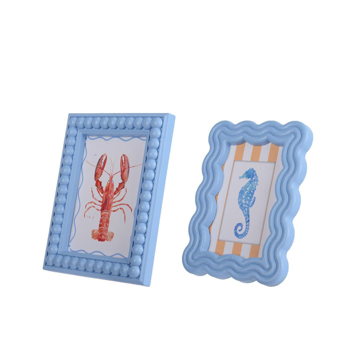 Tableau Decoris bois bleu 2x14x19cm