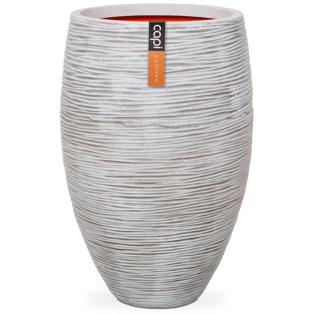Capi Flowerpot Nature Rib Elegant Deluxe 40x60 cm Couleur d'ivoire kofi1131