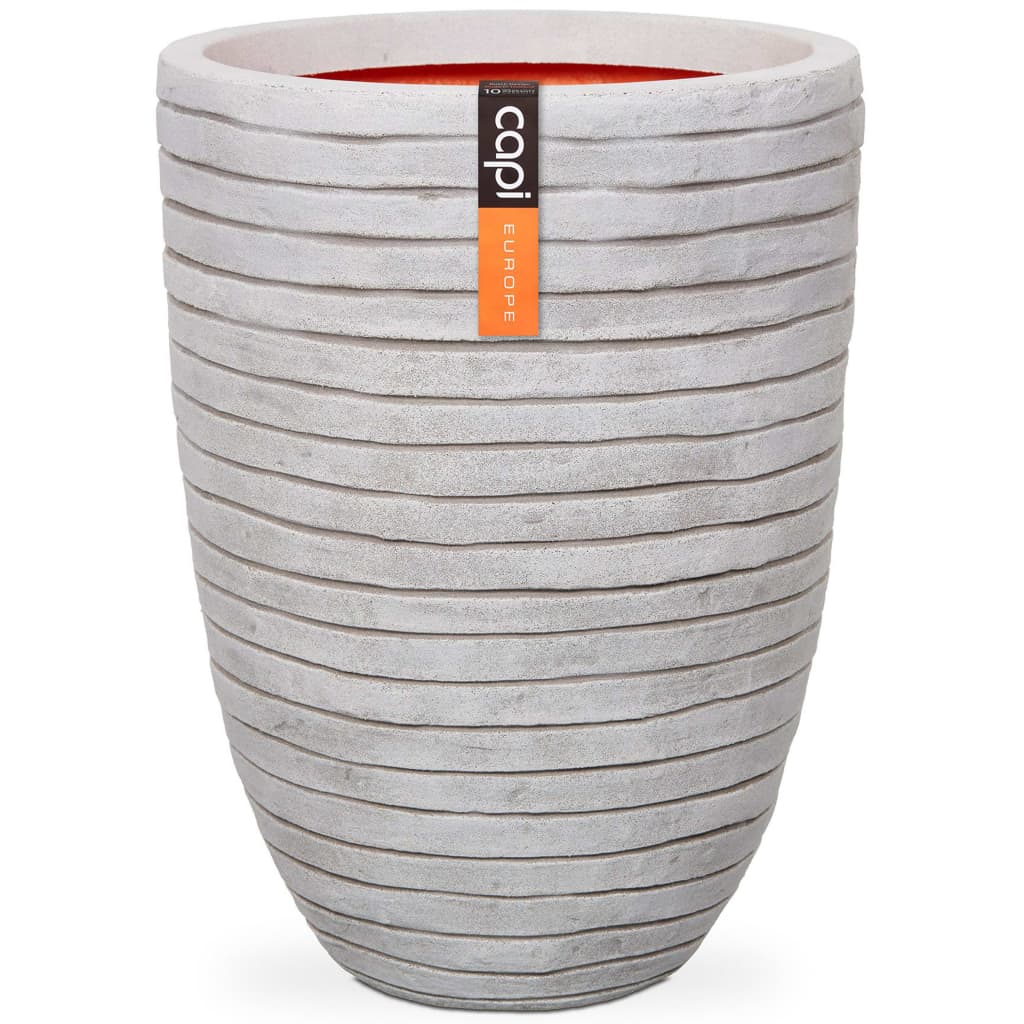 Capi Flowerpot Nature Row Elegant Low 46x58 cm ivory colored krwi783