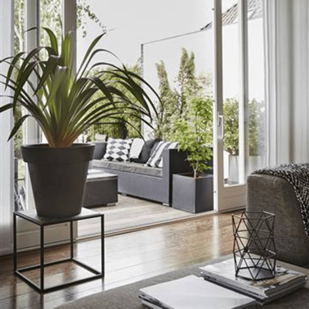 Capi Planter Urban lisse carré 50x50x50 cm noir KBL904
