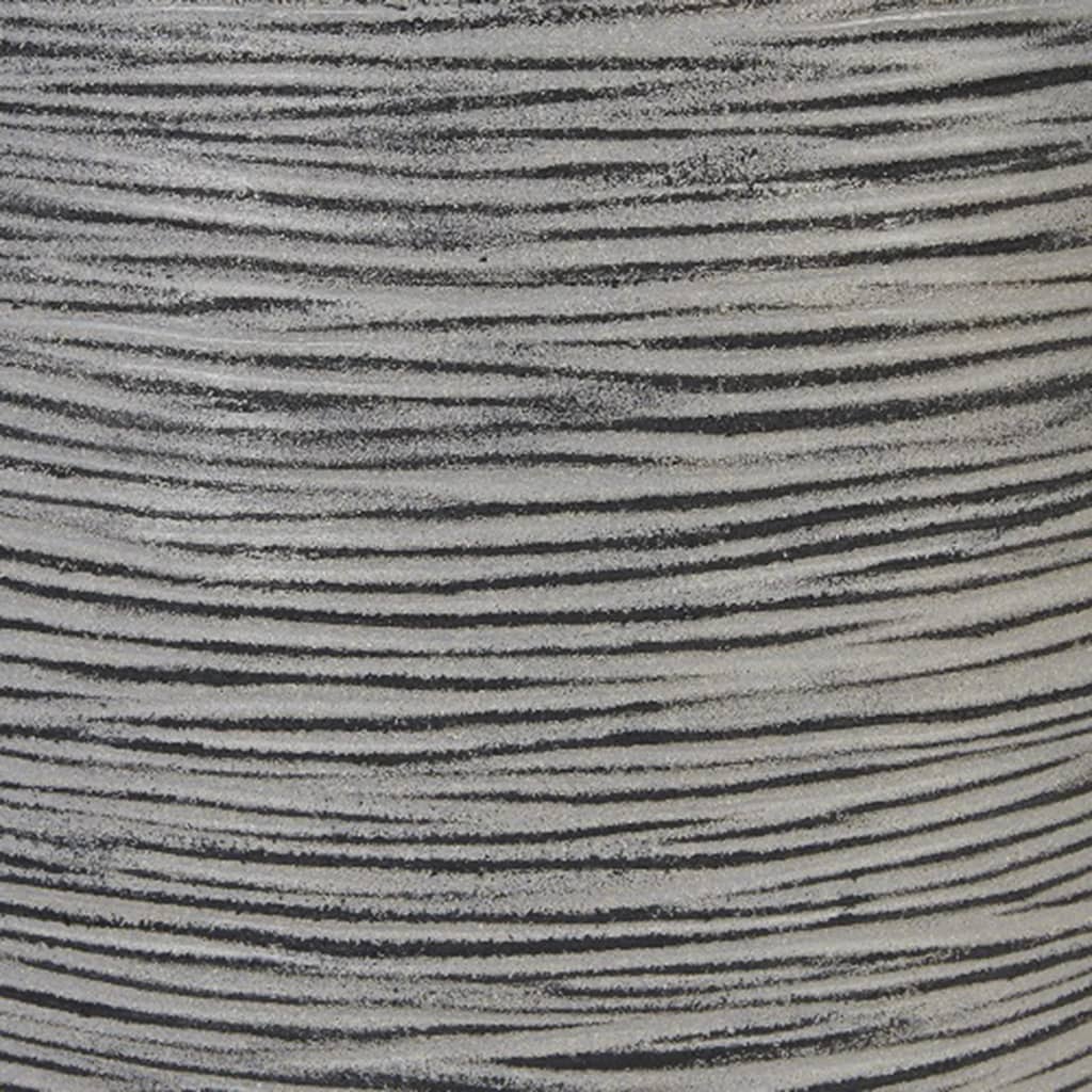 Capi Flowerpot Nature Rib 35x34 cm anthracite kofz932