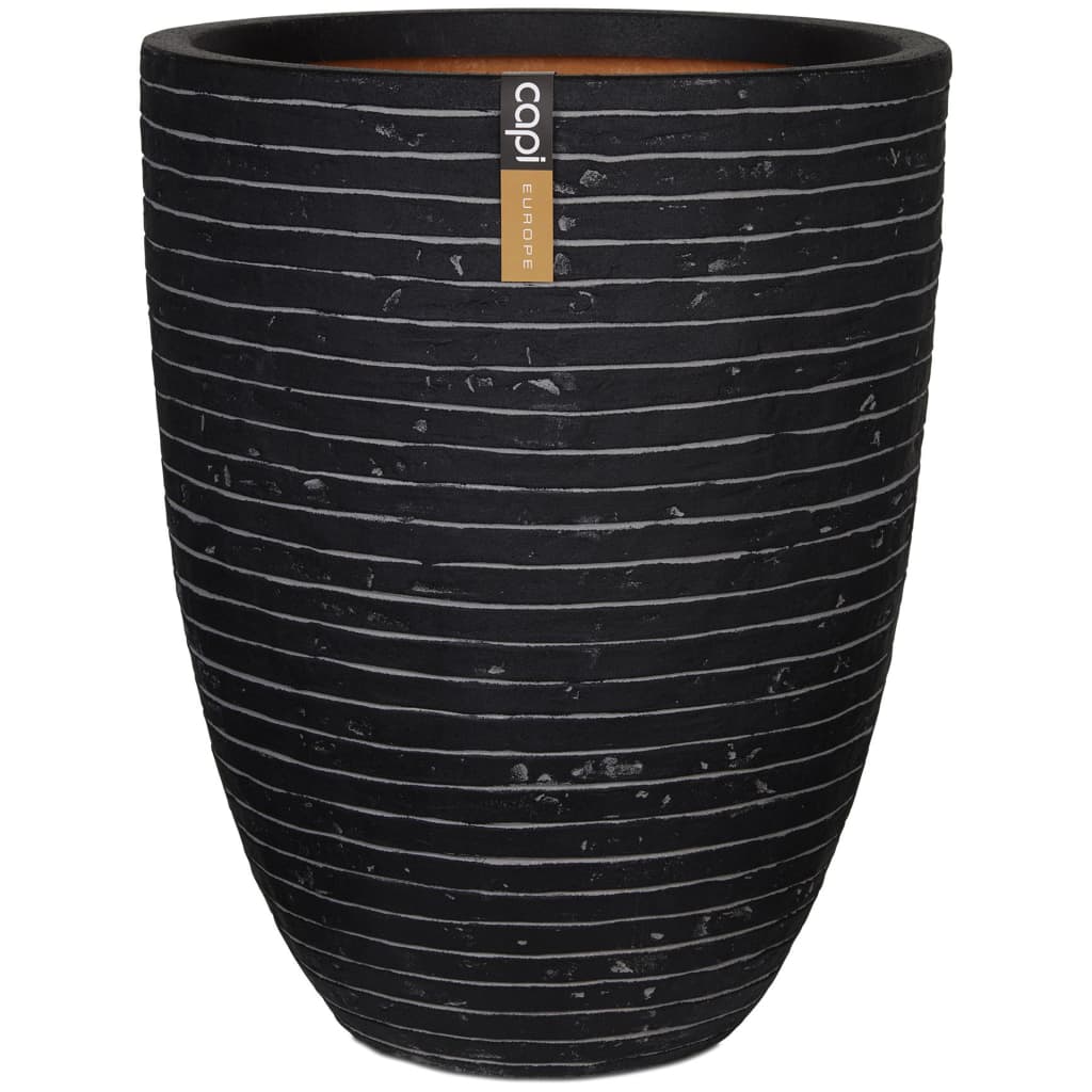 Capi Flowerpot Nature Row Elegant Low 46x58 cm Anthracite WFDZ783