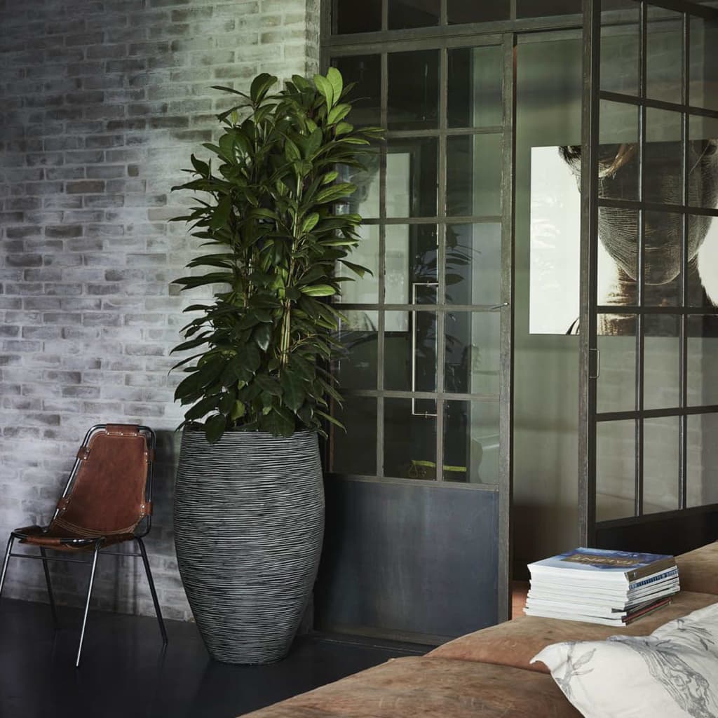 Capi Flowerpot Nature Rib Elegant Deluxe 45x72 cm anthracite