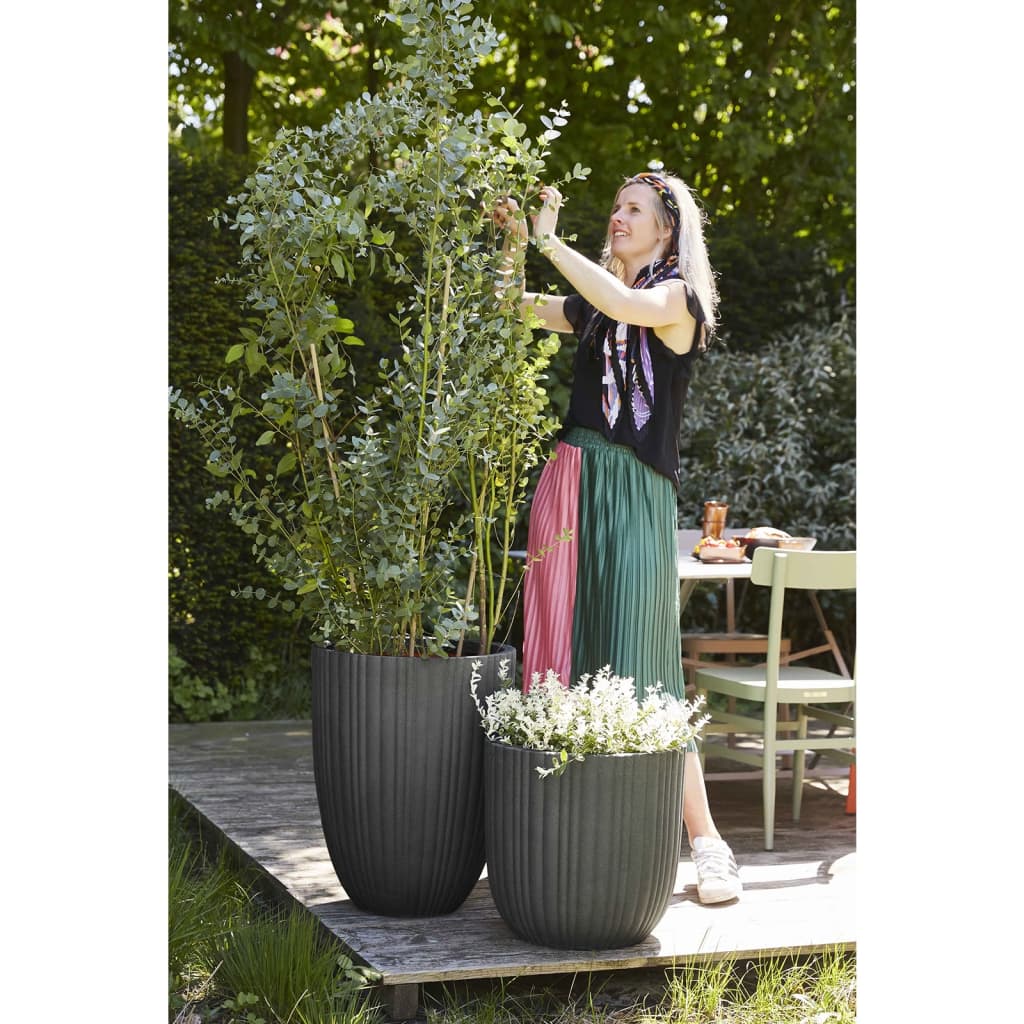 Capi Flowerpot tube urbain Couche élégante 46x58 cm gris foncé