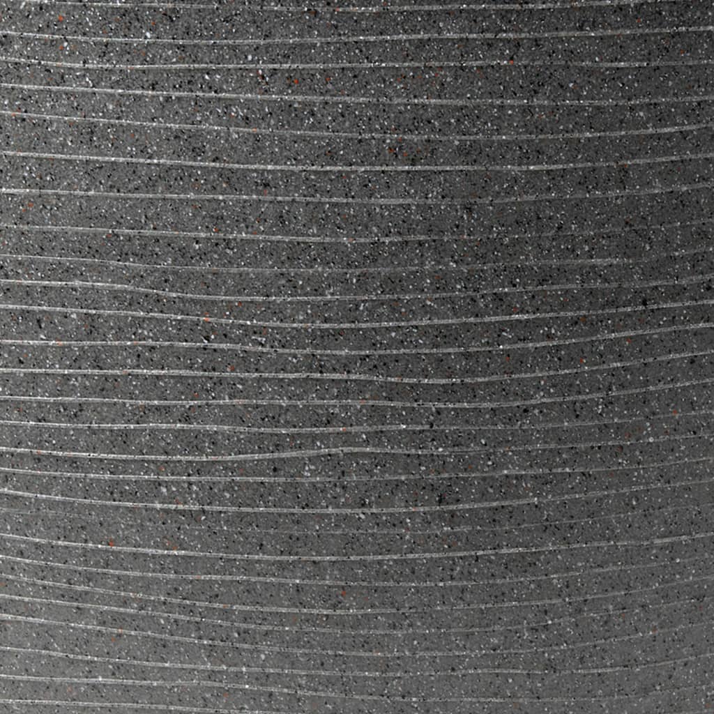 Capi Flowerpot Arc Granite Couche 61x25 cm anthracite -colored