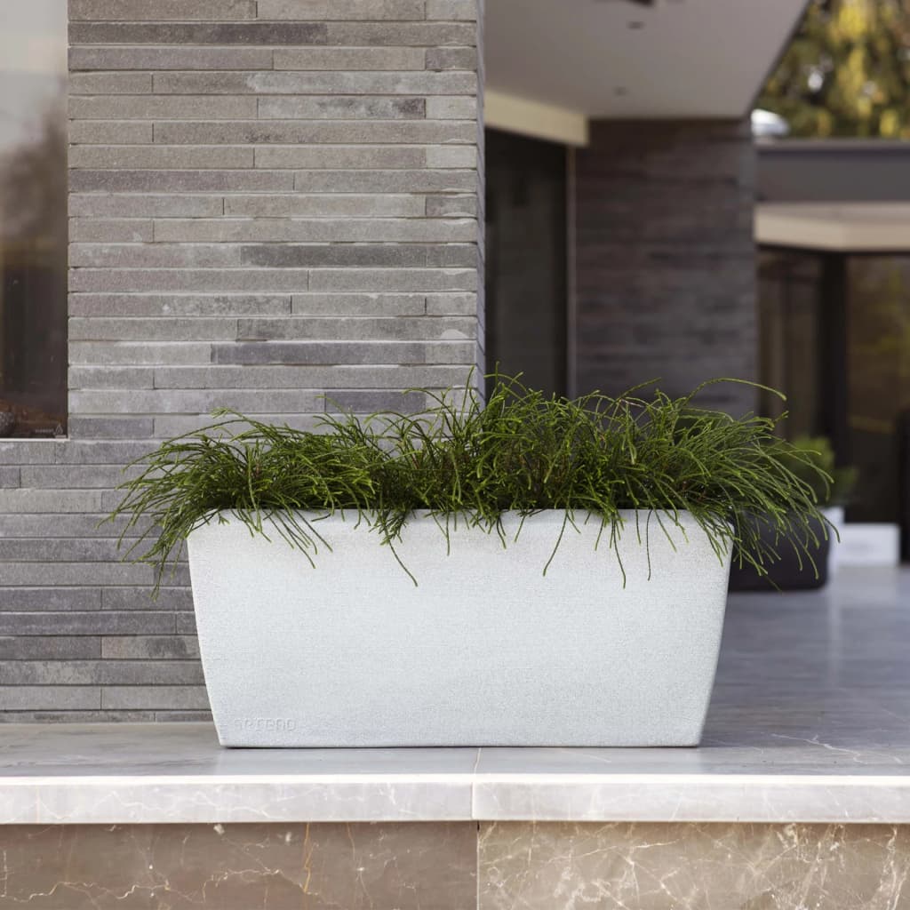 CAPI PLANTER ARC Granite Rectangulaire 60x35x40 cm Couleurs ivoire