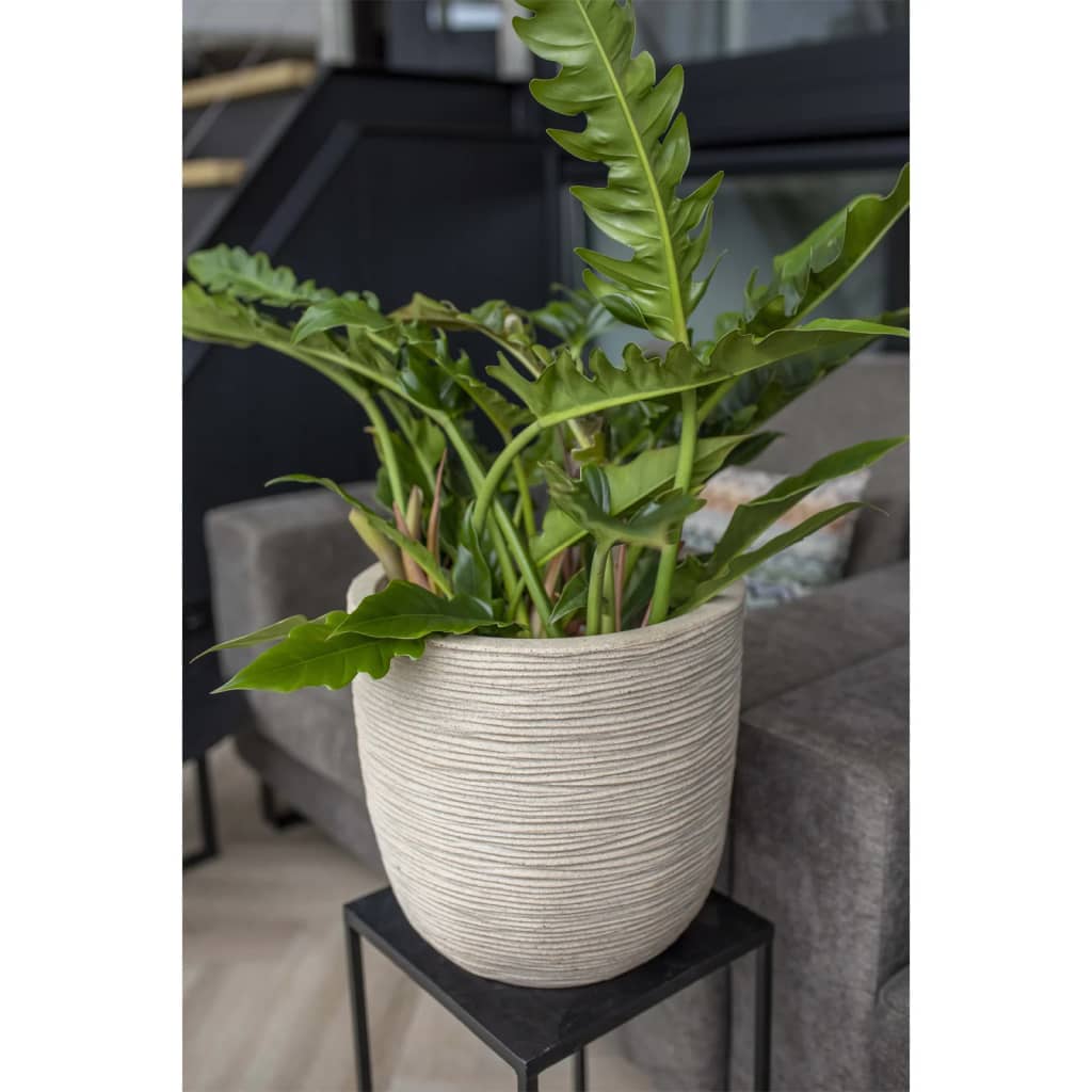 Capi Flowerpot déchet la nervure 35x34 cm Terrazzo beige