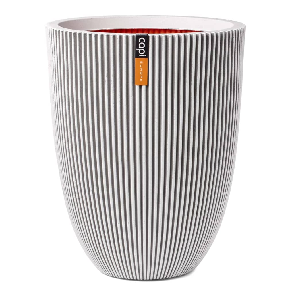 Capi Flowerpot Groove Elegant 34x46 cm Ivory -Colored