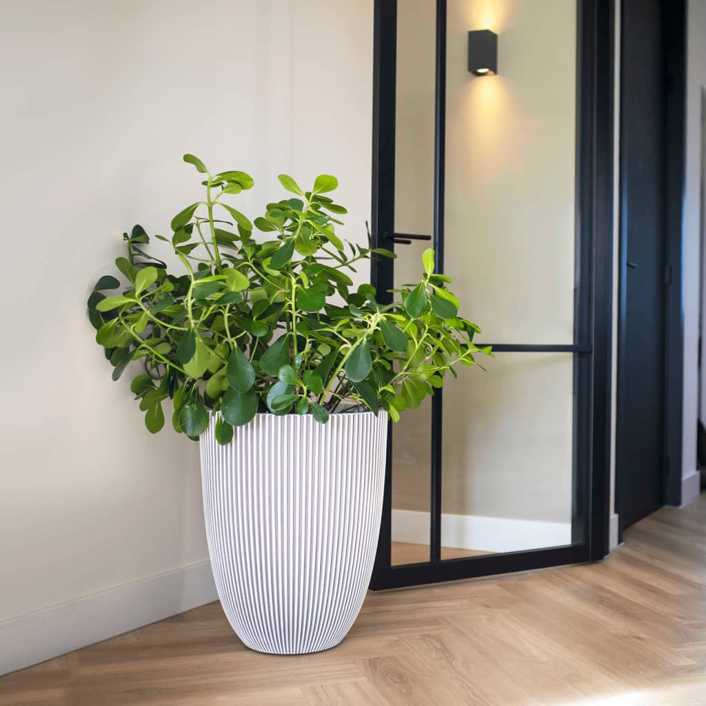 Capi Flowerpot Groove Elegant 34x46 cm Ivory -Colored