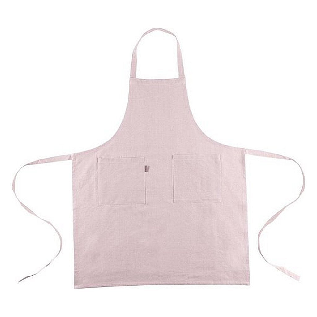 Lin plus lin plus short de cuisine indi rose clair 75 x 90 cm