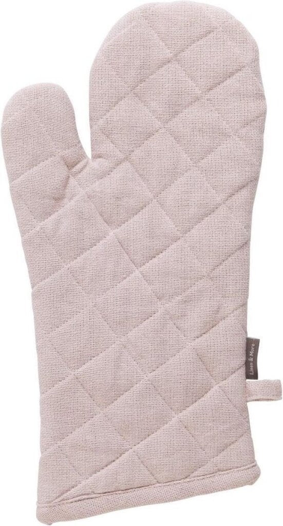 Lin plus de lin plus gant de cuisine rose tendre