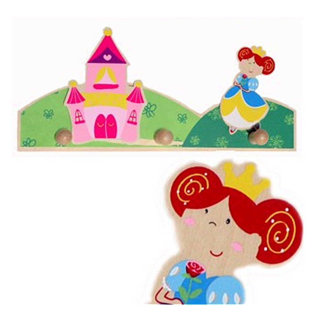 Simplement pour les enfants Simplement pour porte-manteau en bois princesse
