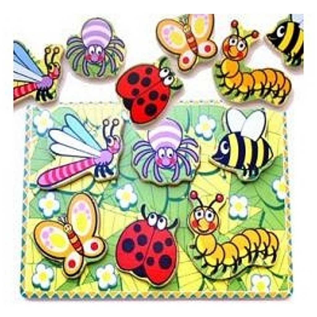 Puzzle d'insectes en bois Simply for Kids