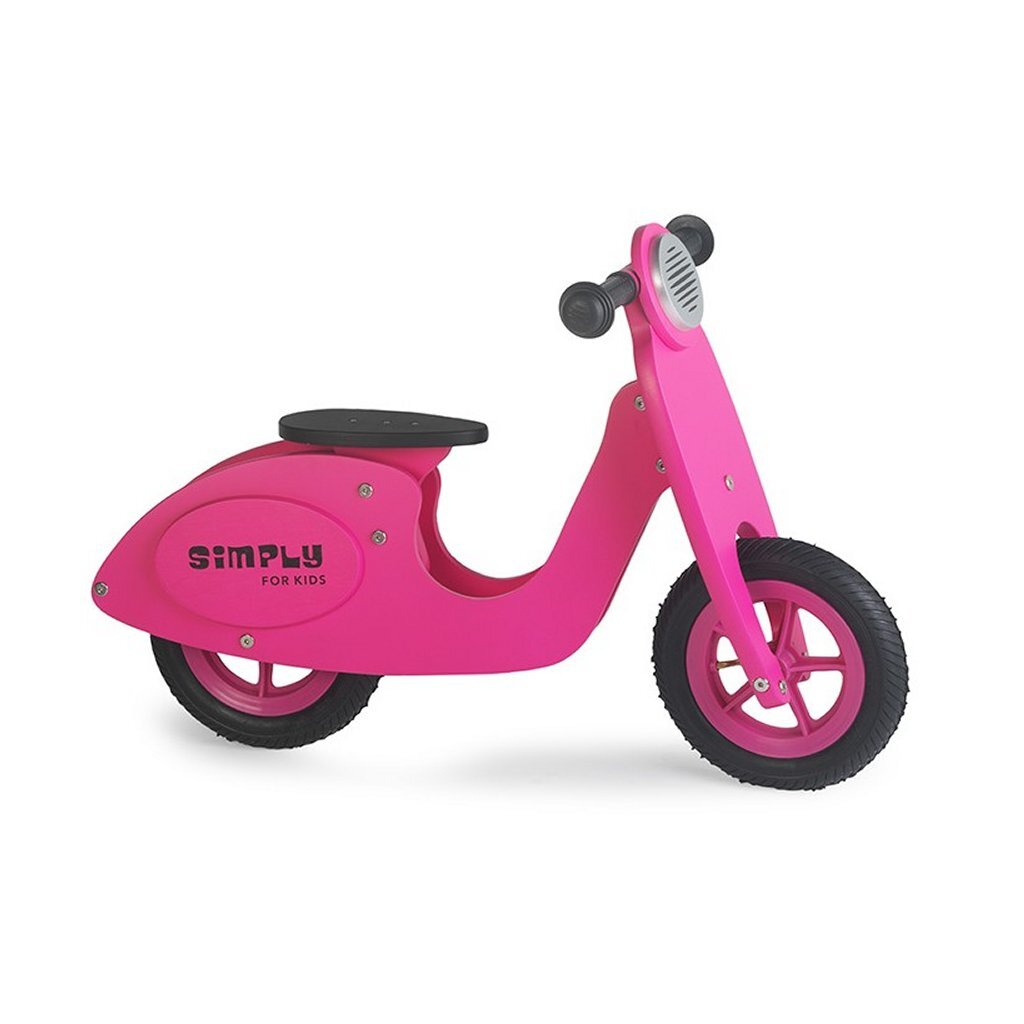 Trottinette en bois Simply for kids rose