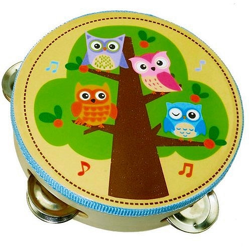 Simplement pour les enfants simplement pour les hiboux tambourins en bois