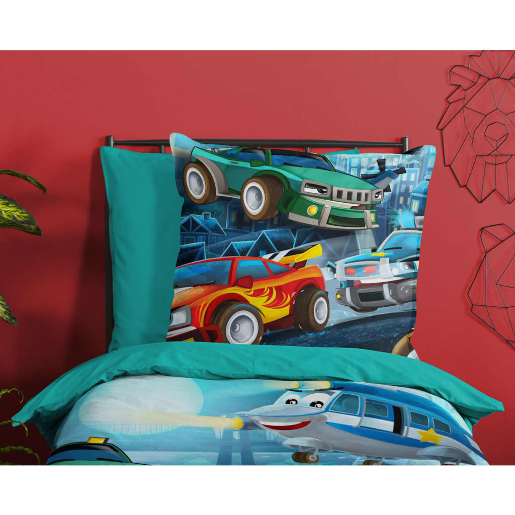 Good Morning Good Morning Children's Cups Race 135x200 cm