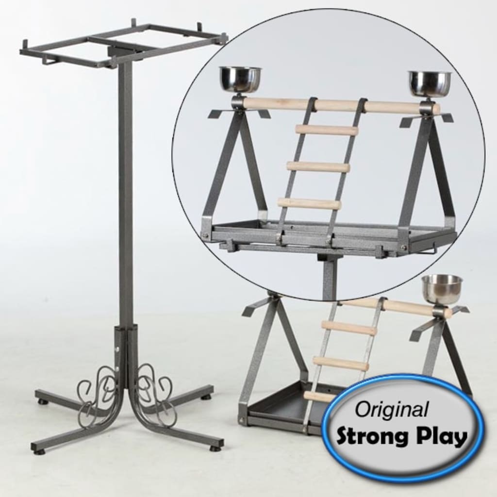 Strong Strong Parrot Playground Livia de Luxe Gray 57x52x134 CM 99041