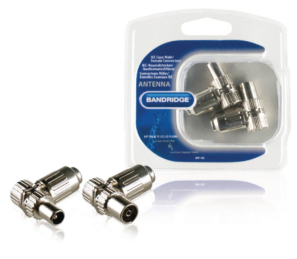 Bandridge byp1103 connecteurs coaxiaux cei mâle femelle