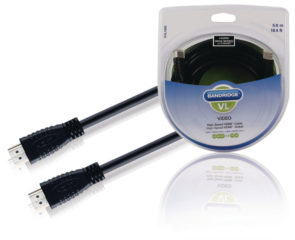 Bandridge Bandridge Vvl1005 câble HDMI haute vitesse 5.0 M