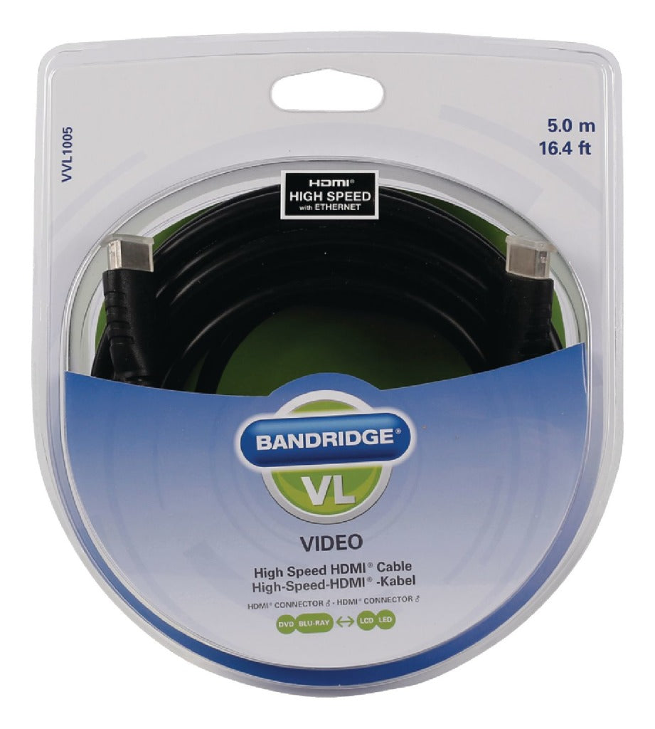 Bandridge Bandridge Vvl1005 câble HDMI haute vitesse 5.0 M