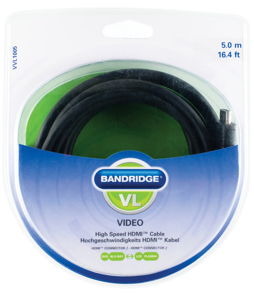 Bandridge Bandridge Vvl1005 câble HDMI haute vitesse 5.0 M