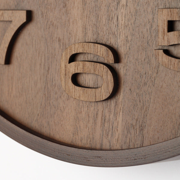 Nexttime ne-3096br horloge murale dia. 35 cm, bois, marron, 'bois bois médium'
