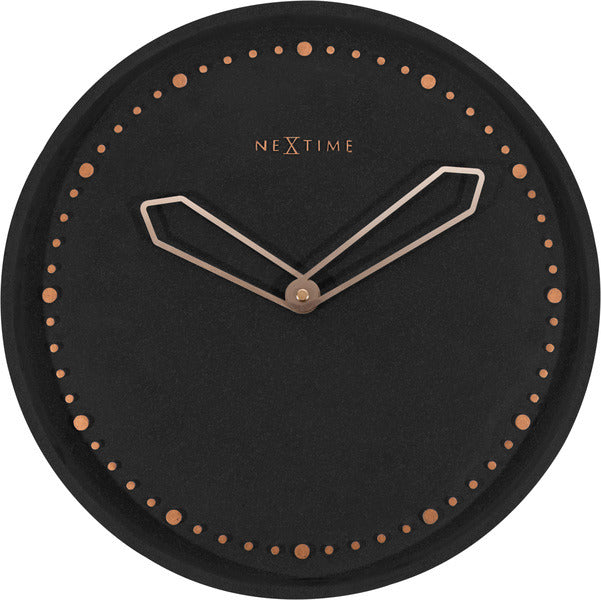 NeXtime NeXtime NE-3197ZW Horloge murale Dia. 35 cm, polyrésine, noir