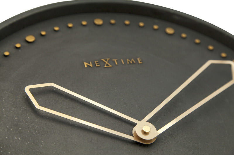 NeXtime NeXtime NE-3197ZW Horloge murale Dia. 35 cm, polyrésine, noir